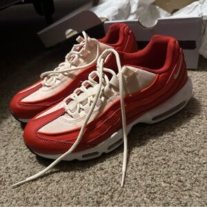 Brand new Nike Air Max Red and Cream Sneakers replacement box